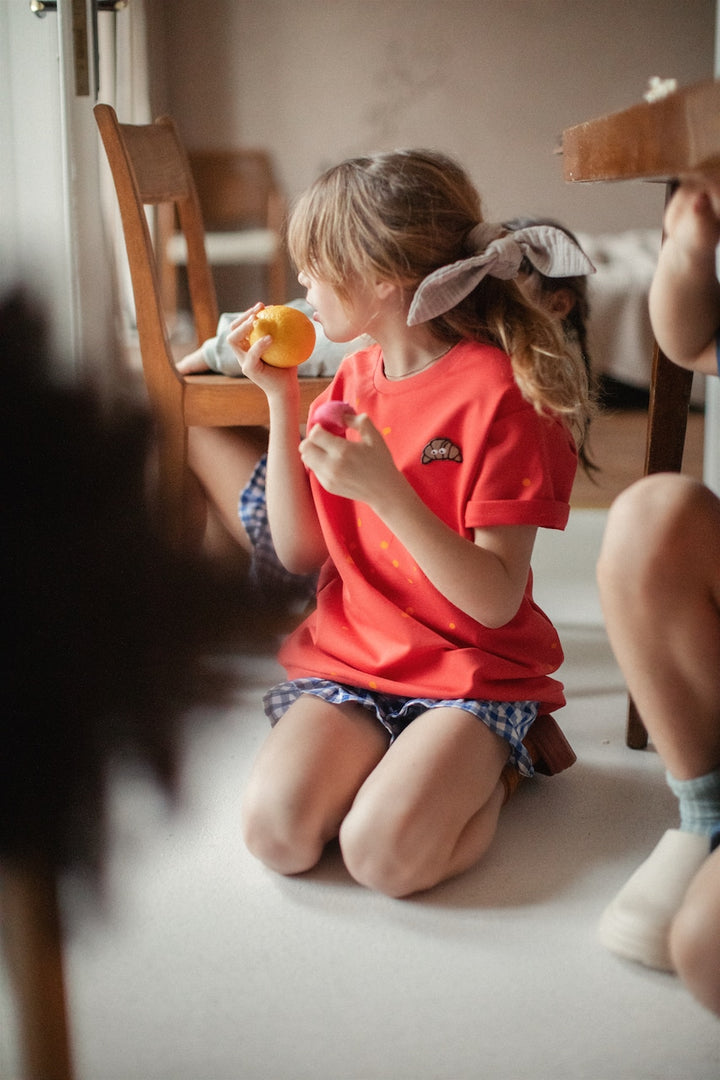 Checkered Cotton Shorts