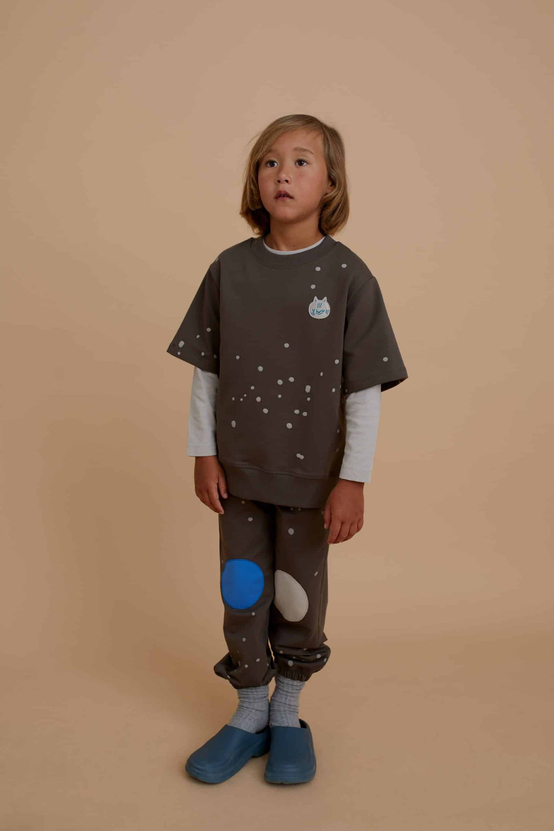 Dots Short-Sleeve Sweatshirt