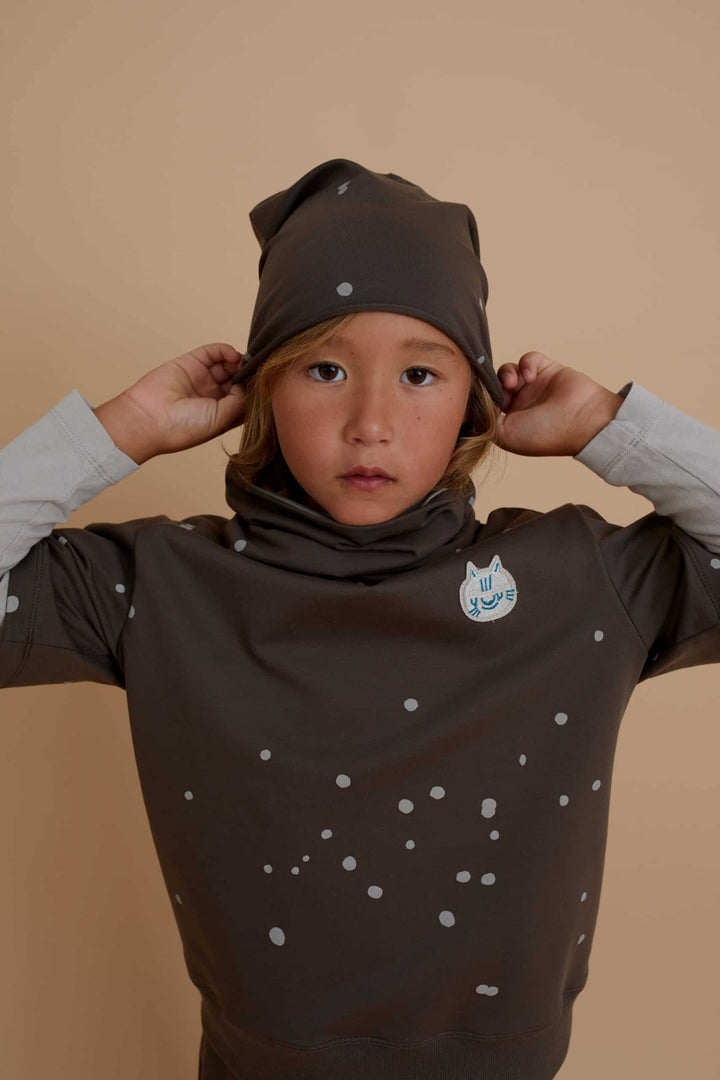 Dots Short-Sleeve Sweatshirt