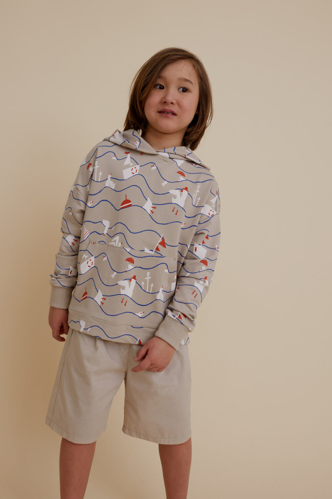 Summer Sea Sweatshirt with a Hoodie