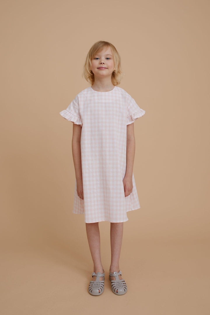 Checkered Cotton Dress