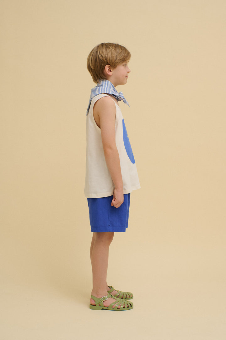 Skalbto medvilninio audinio šortai