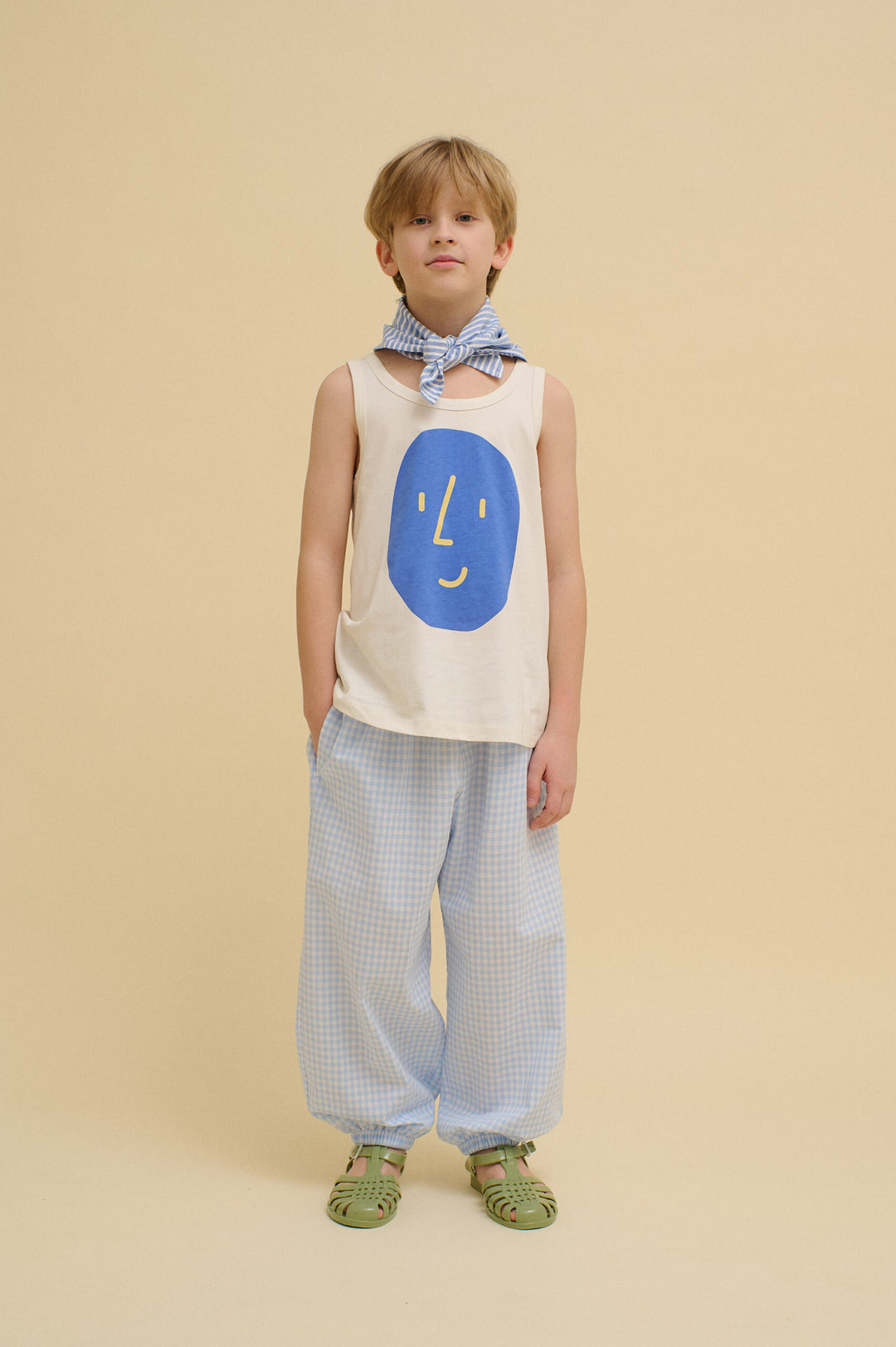 Checkered Balloon Pants