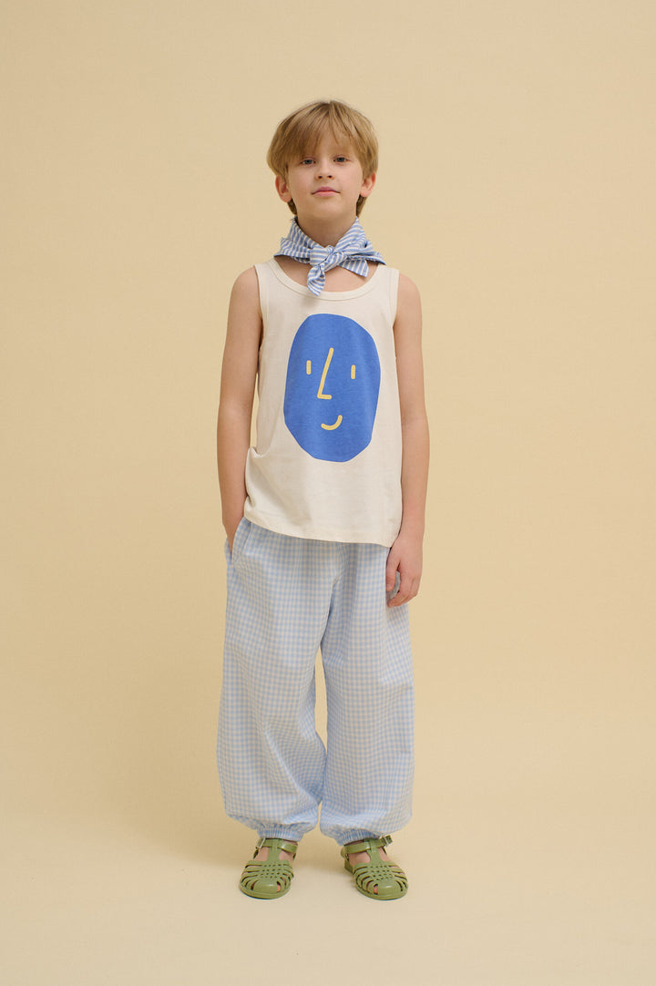 Checkered Balloon Pants