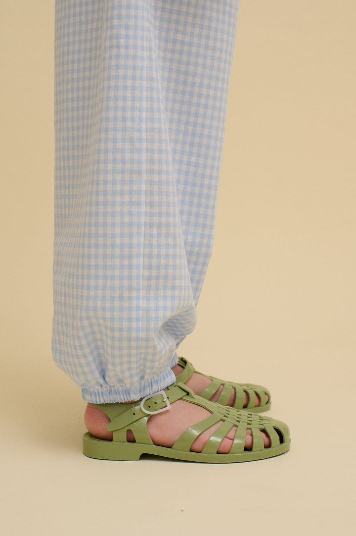 Checkered Balloon Pants