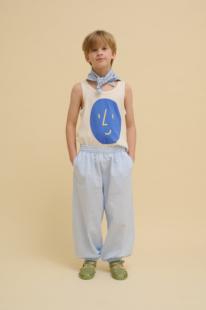 Checkered Balloon Pants