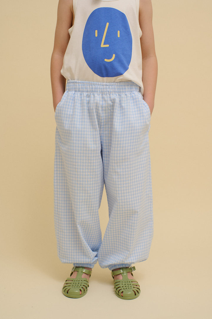 Checkered Balloon Pants