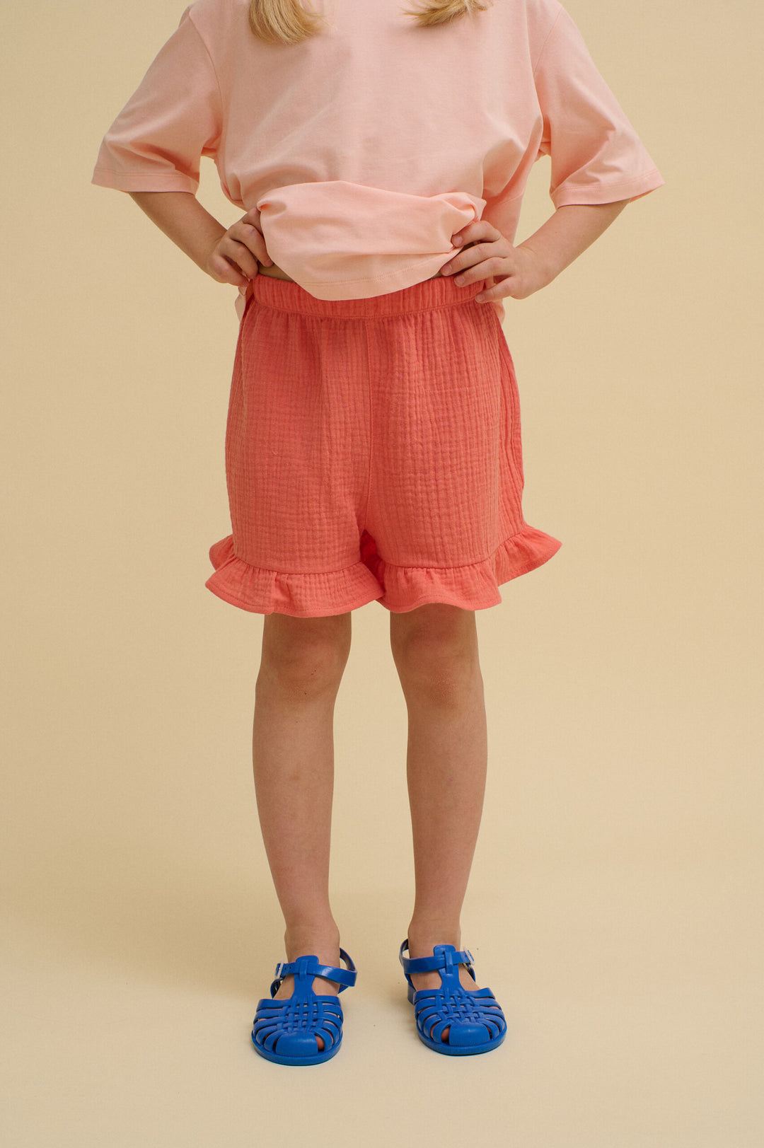 Ruffled Muslin Shorts
