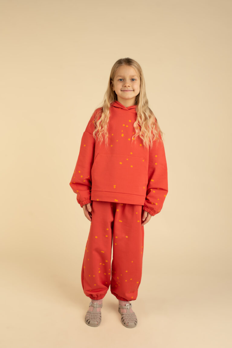 Dots Hooded Sweatshirt