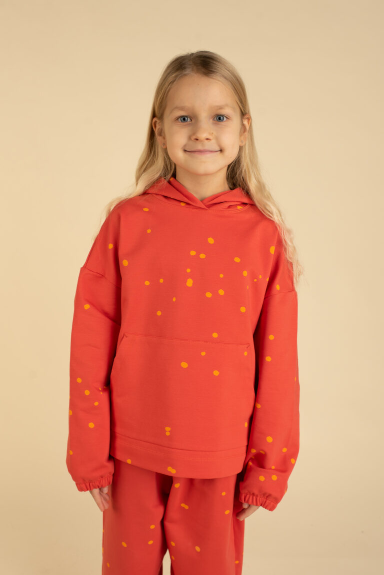 Dots Hooded Sweatshirt