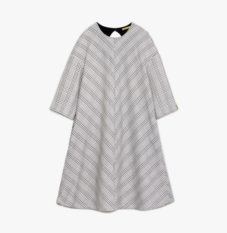 WOMAN OVERSIZED CHECKERED PATTERN DRESS