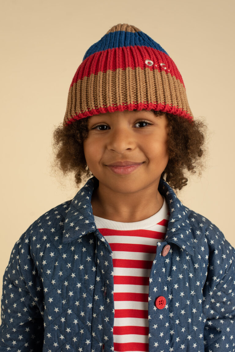 OXOX CLUB Striped Beanie