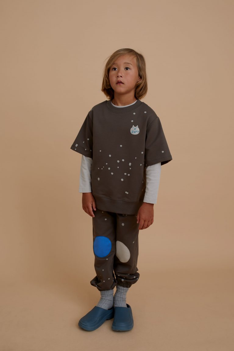 Dots Sweatpants with patches