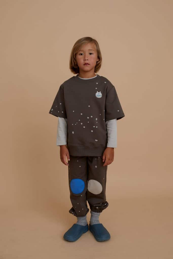 Dots Sweatpants with patches