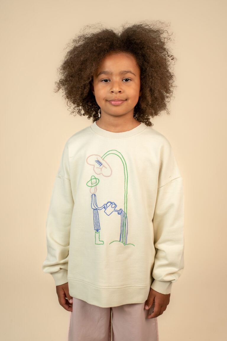 Gardener Embroidered Washed Sweatshirt