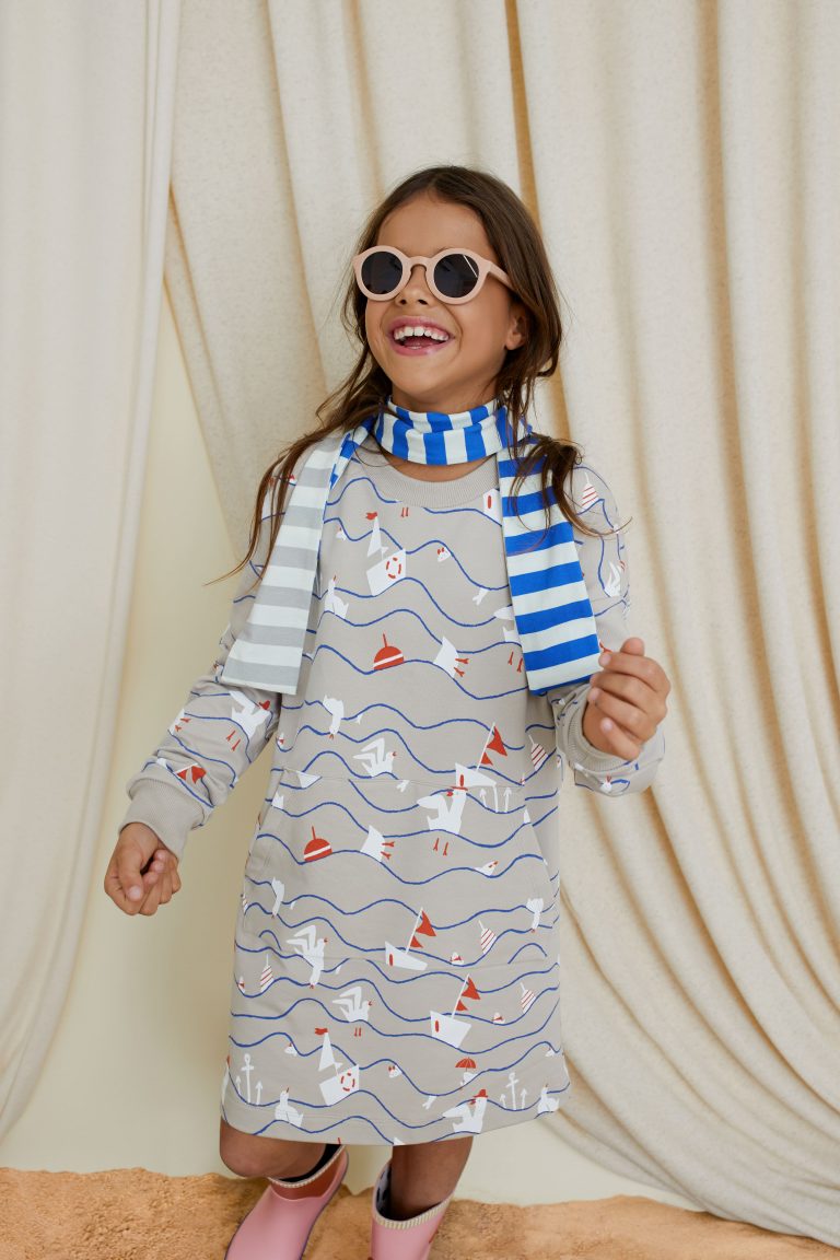 Summer Sea Sweatshirt Dress