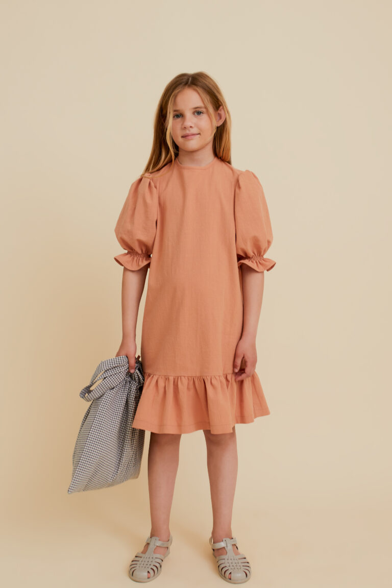 Washed Cotton Mini Dress