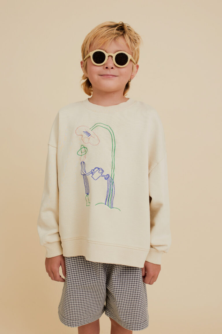 Gardener Embroidered Washed Sweatshirt