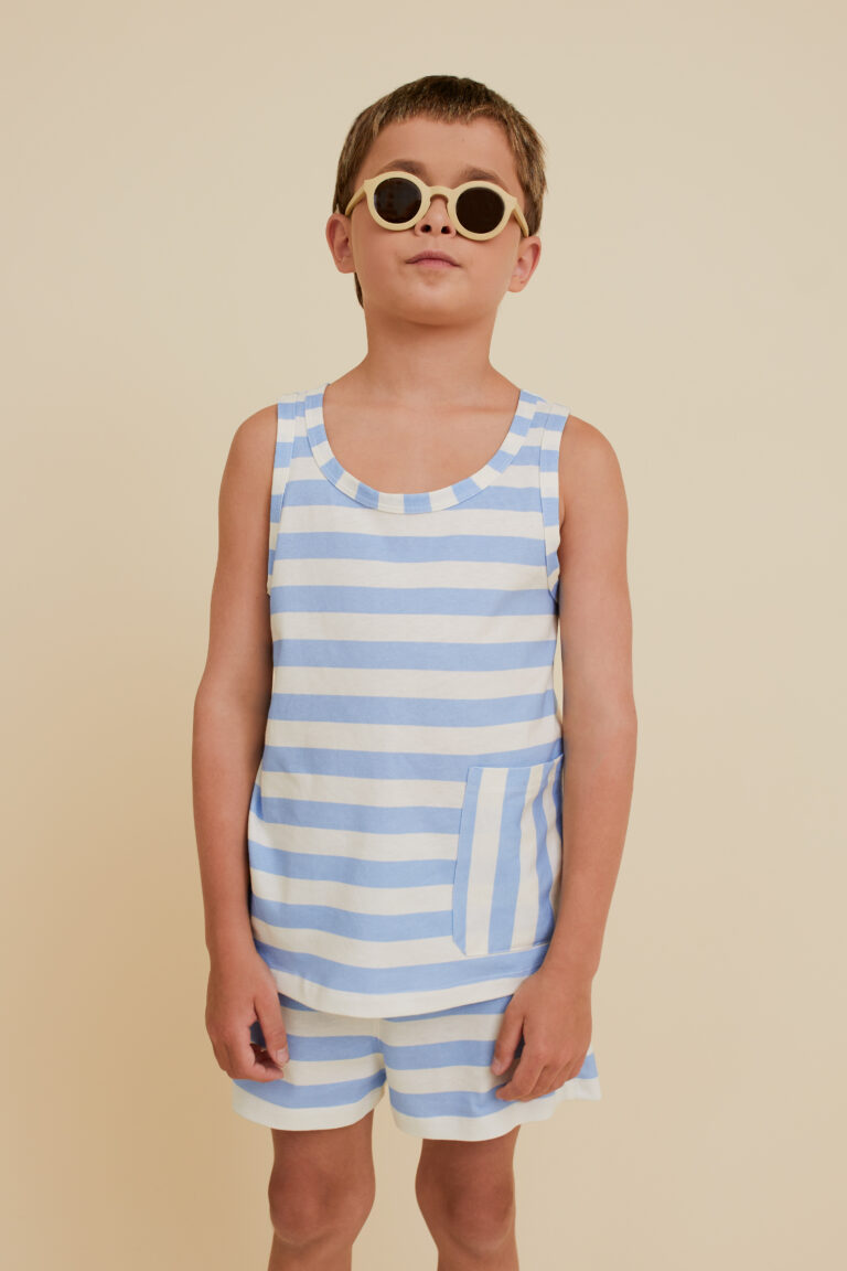 Sleeveless Striped Top