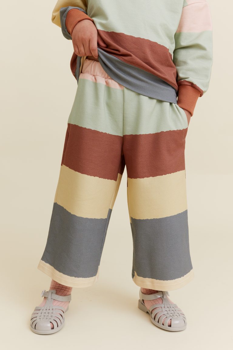 Wide Stripes Wide-Leg Trousers