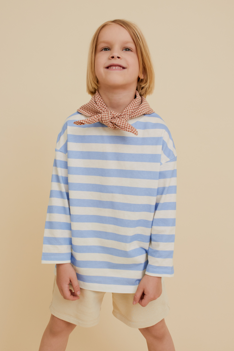 Striped Long-Sleeved Top