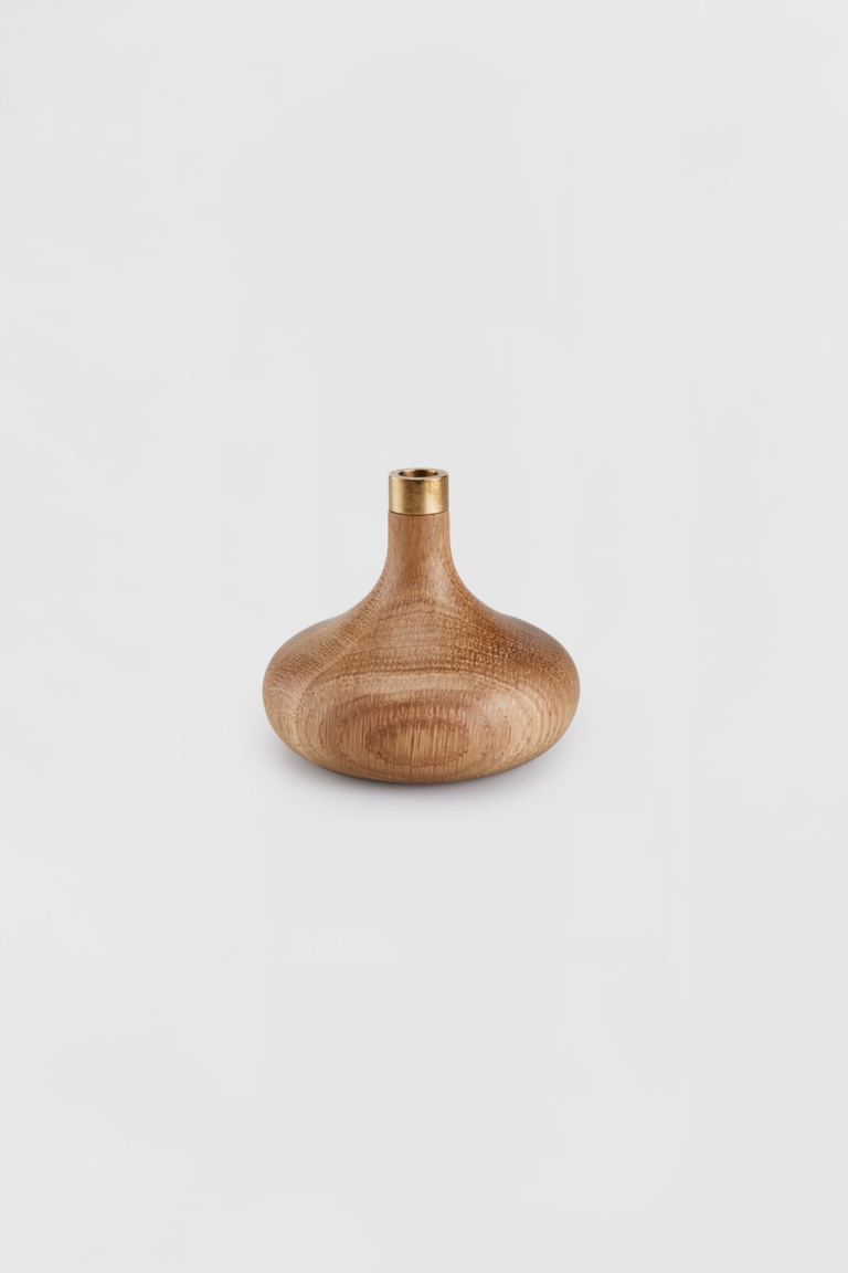 OVO Things Oak Candle Holder