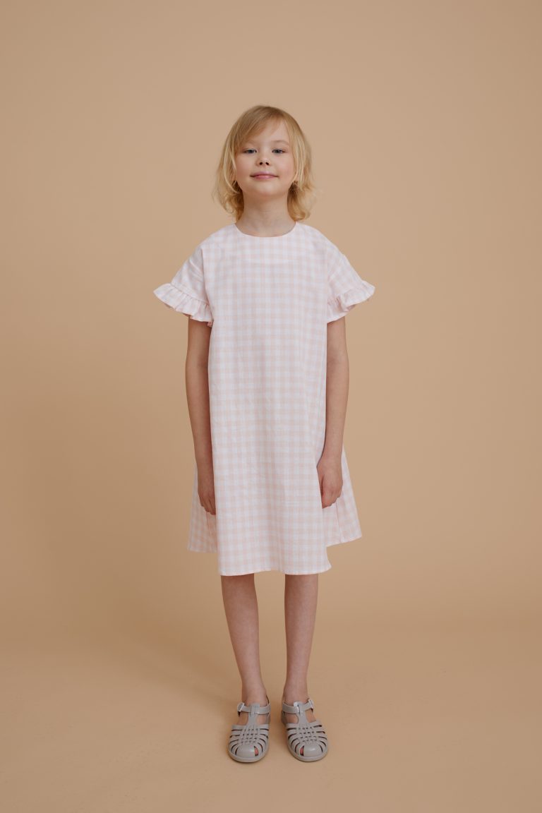 Checkered Cotton Dress