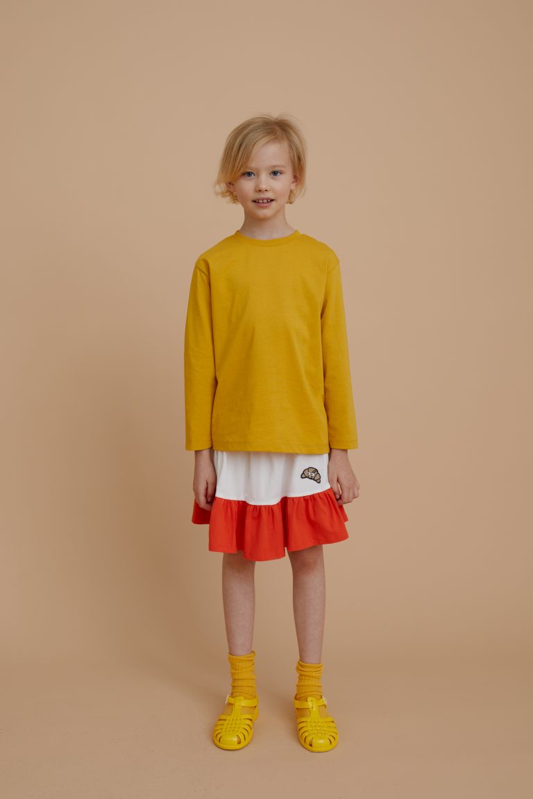 Croissant Two-Color Skirt