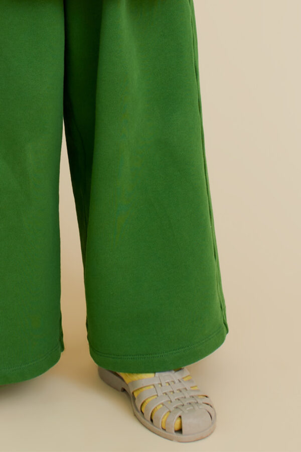 Sustainable kidswear pants green oversized OXOXCLUB2