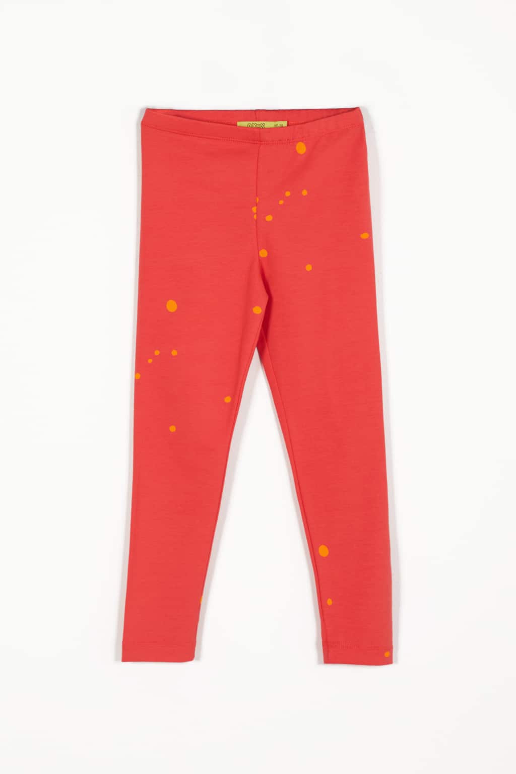 Casual yet very playful leggings with fun dots pattern, made from elasticized cotton, provide effortless comfort for daily routines.