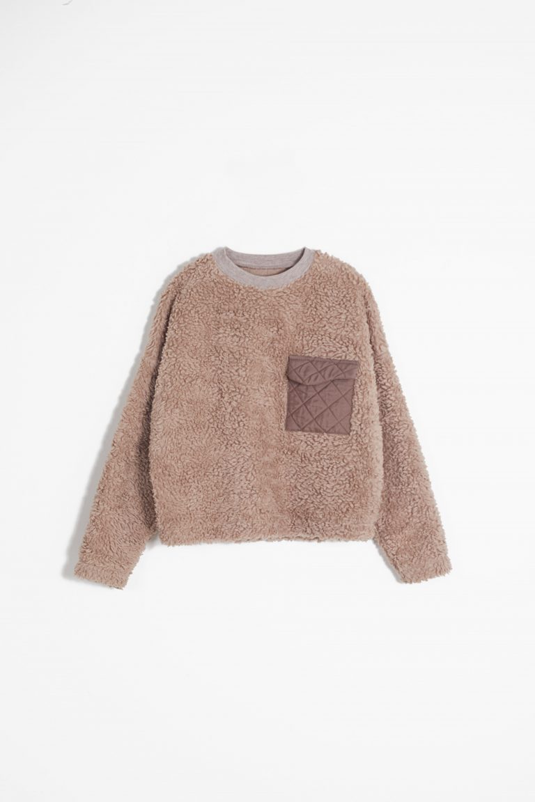 Cotton Fur Sweatshirt