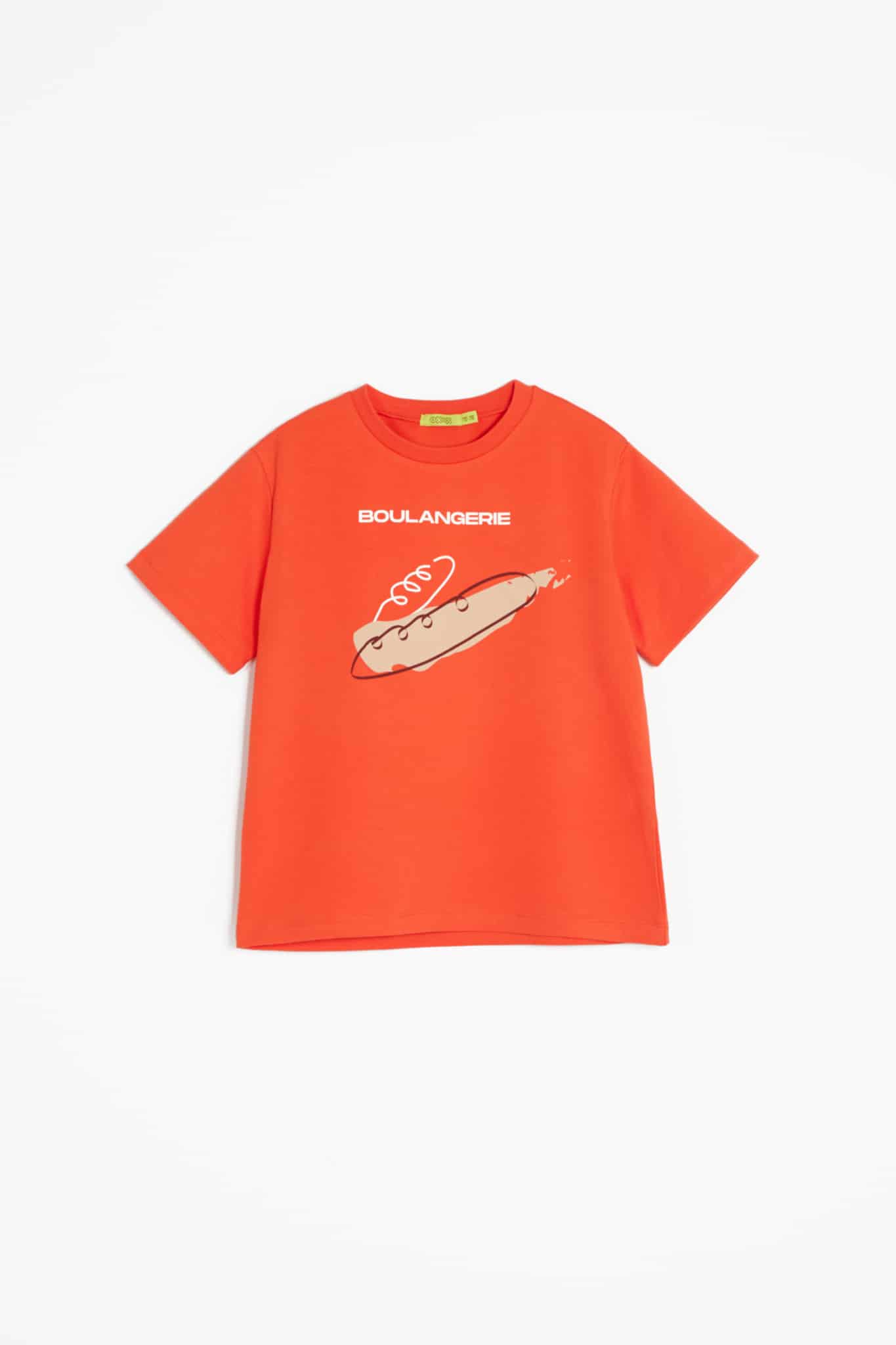 Boulangerie short-sleeve T-shirt with round neck