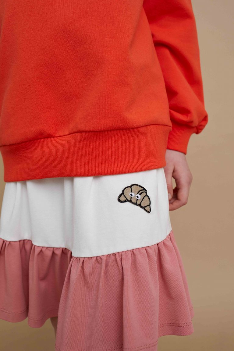 Croissant Two-Color Skirt