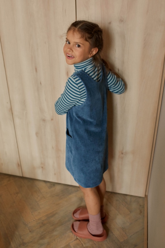 Corduroy Pinafore Dress