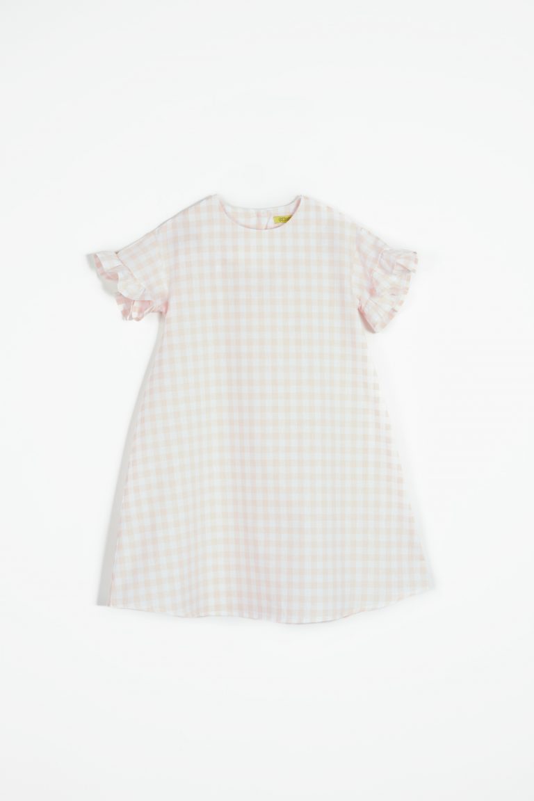 Checkered Cotton Dress