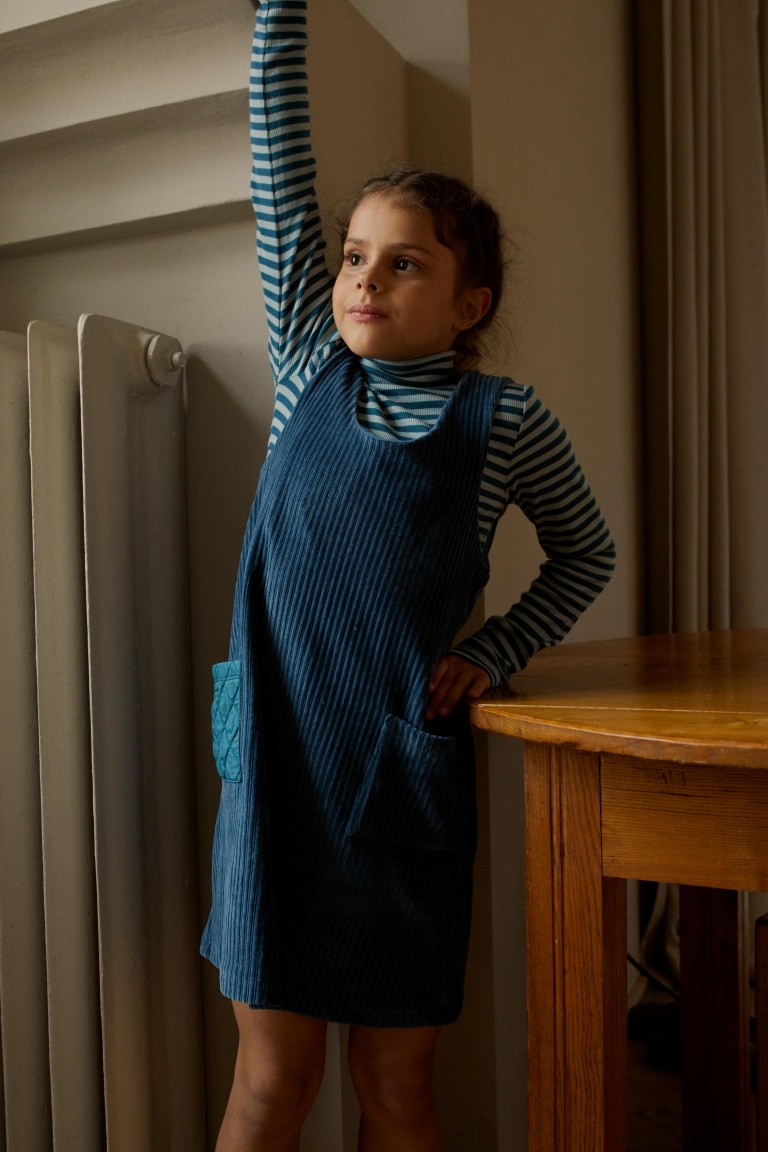 Corduroy Pinafore Dress