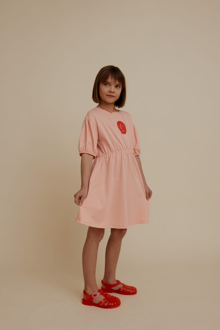 Short-Sleeve Potato Dress