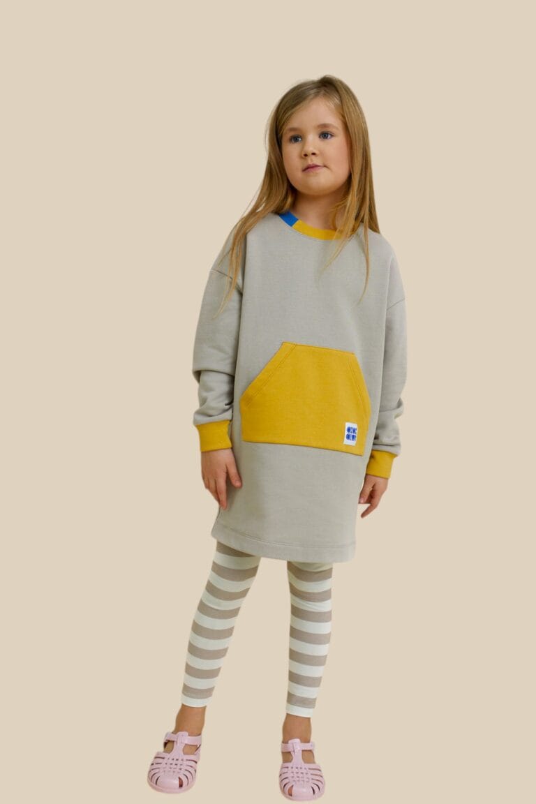 Colour Block Sweatshirt Dress