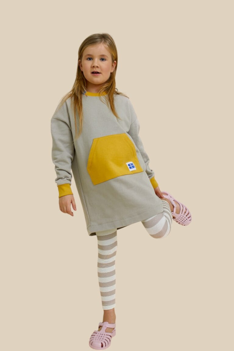 Colour Block Sweatshirt Dress