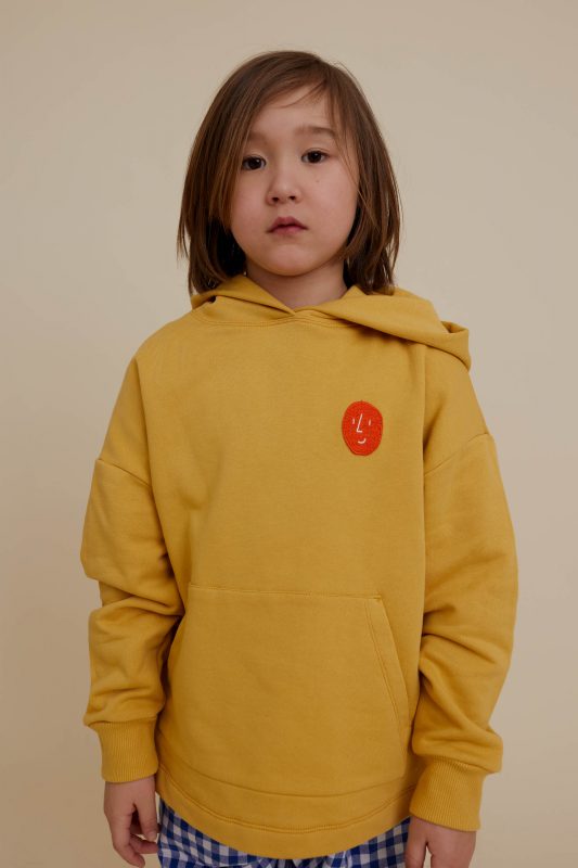 Yellow Sweatshirt with a Hoodie