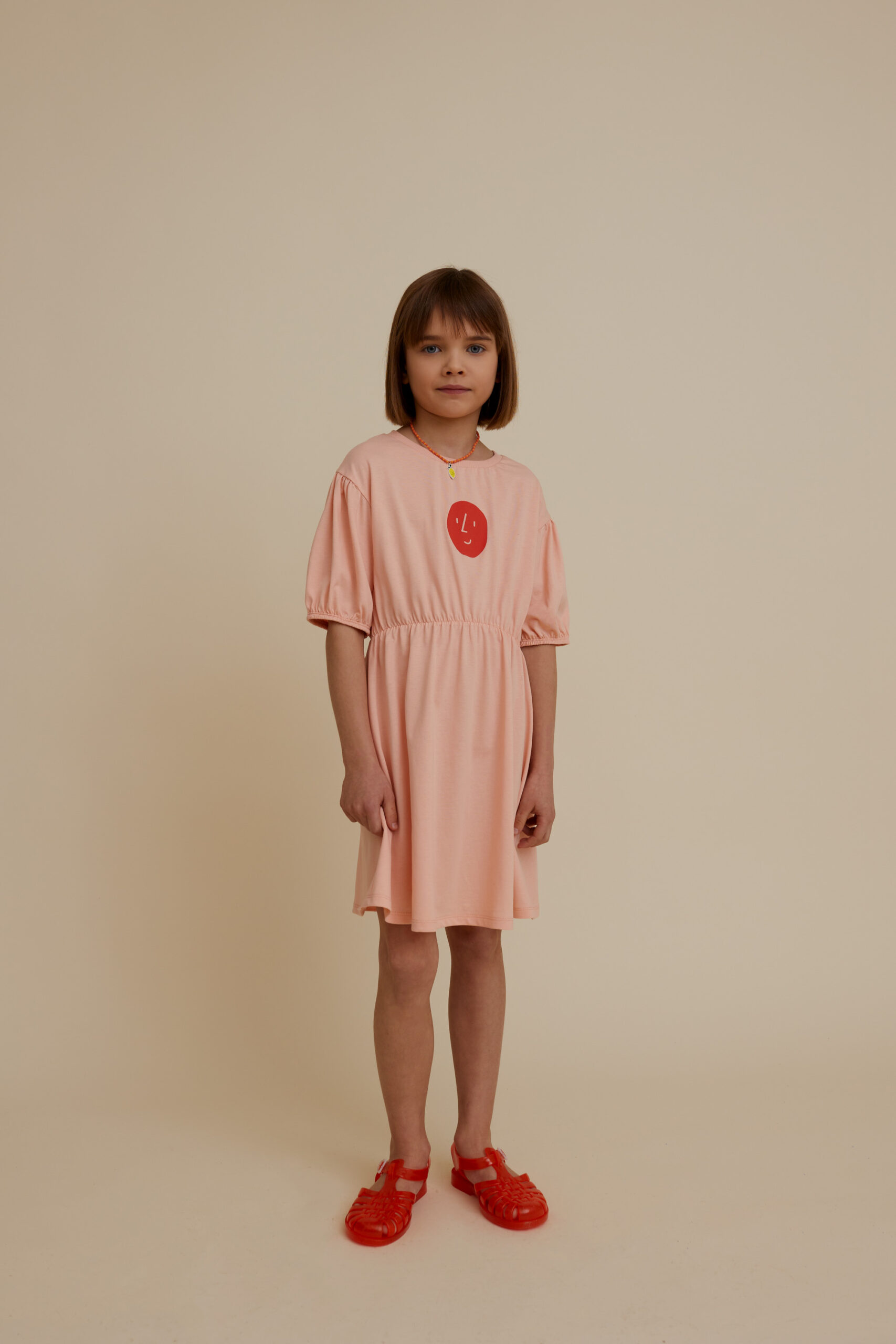 Pink Short Sleeve Dress