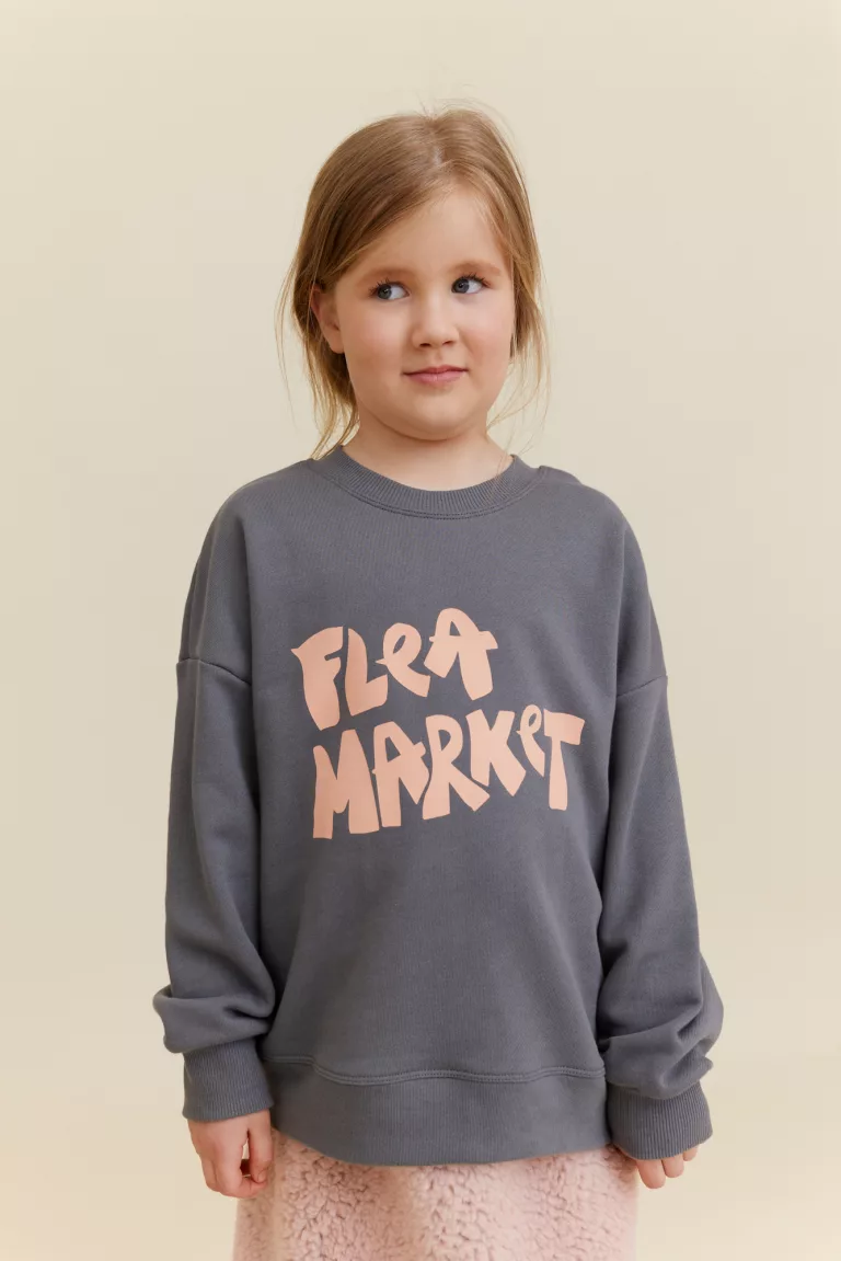 Flea Market Sweatshirt Grey