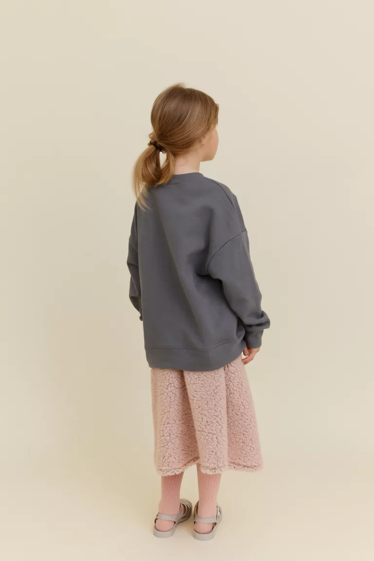 Faux Fur Skirt Rose