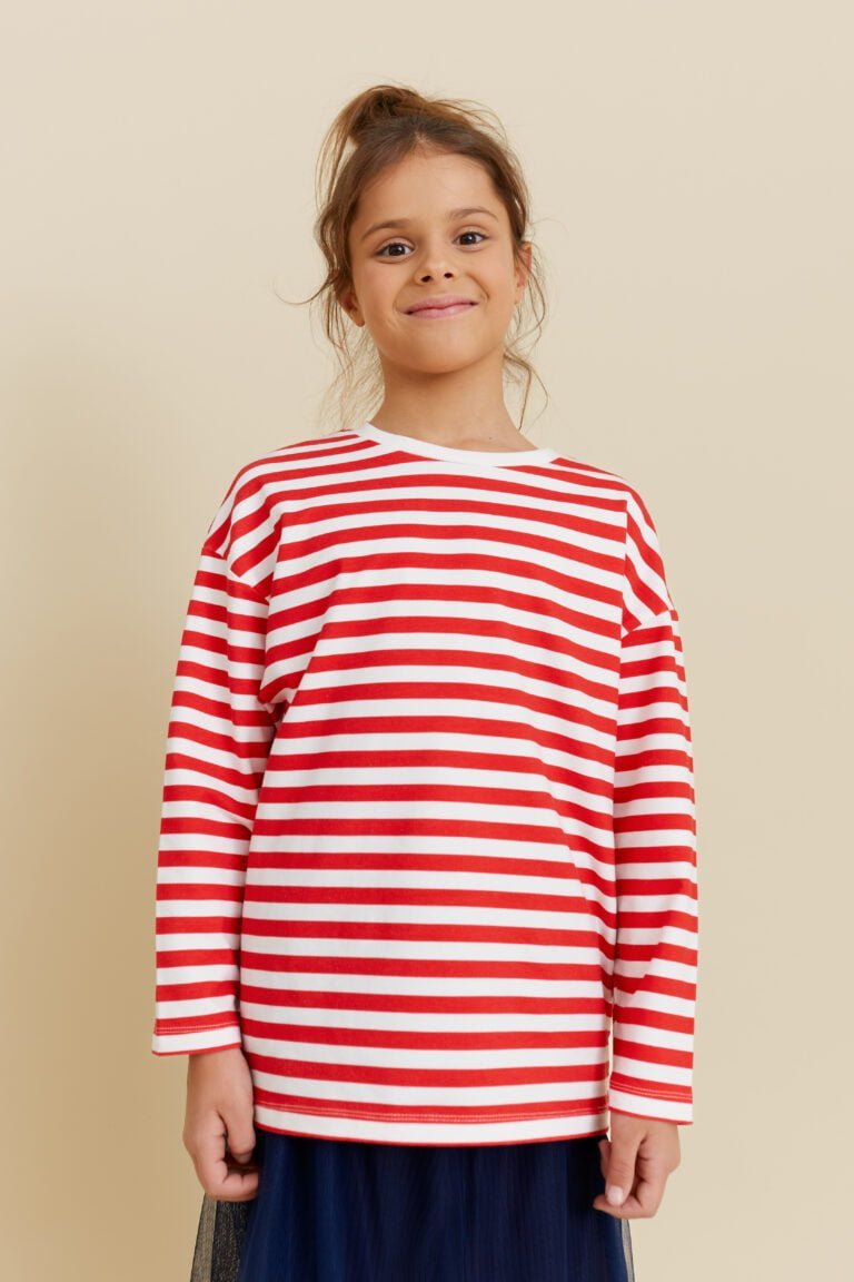 Striped Long-Sleeved Top