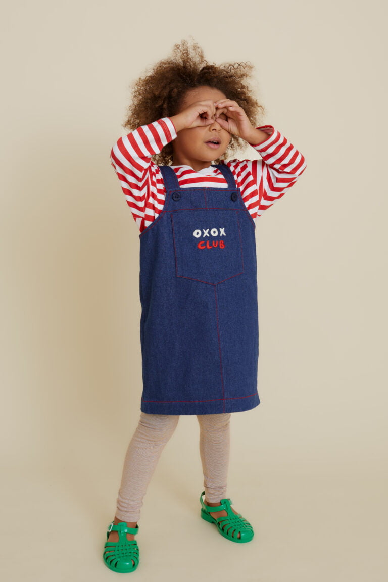 Denim Pinafore Dress