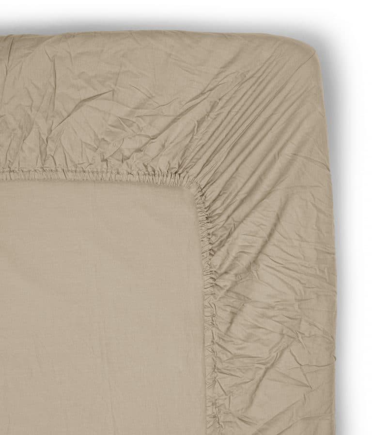 Midnatt Fitted Sheet in Light Brown