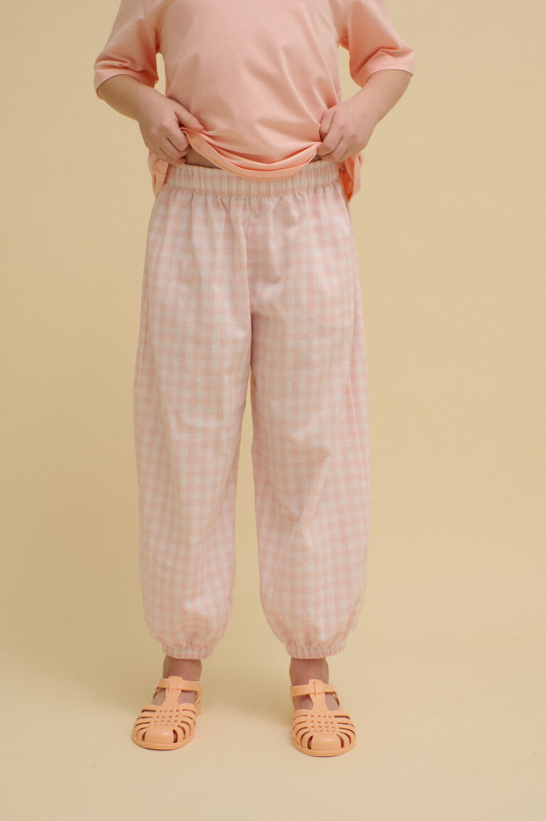 Checkered Balloon Pants