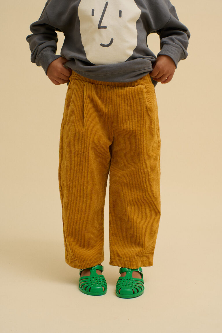 Pleated Corduroy Trousers