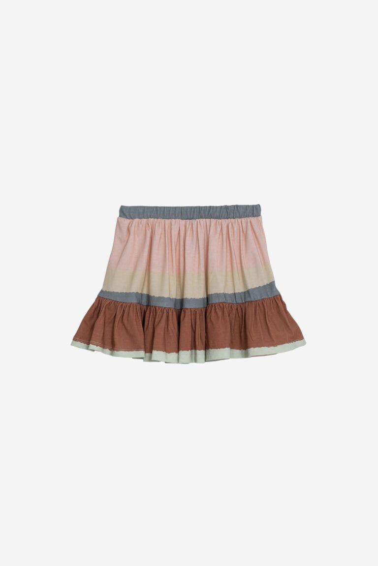 Wide Stripes Mini Skirt