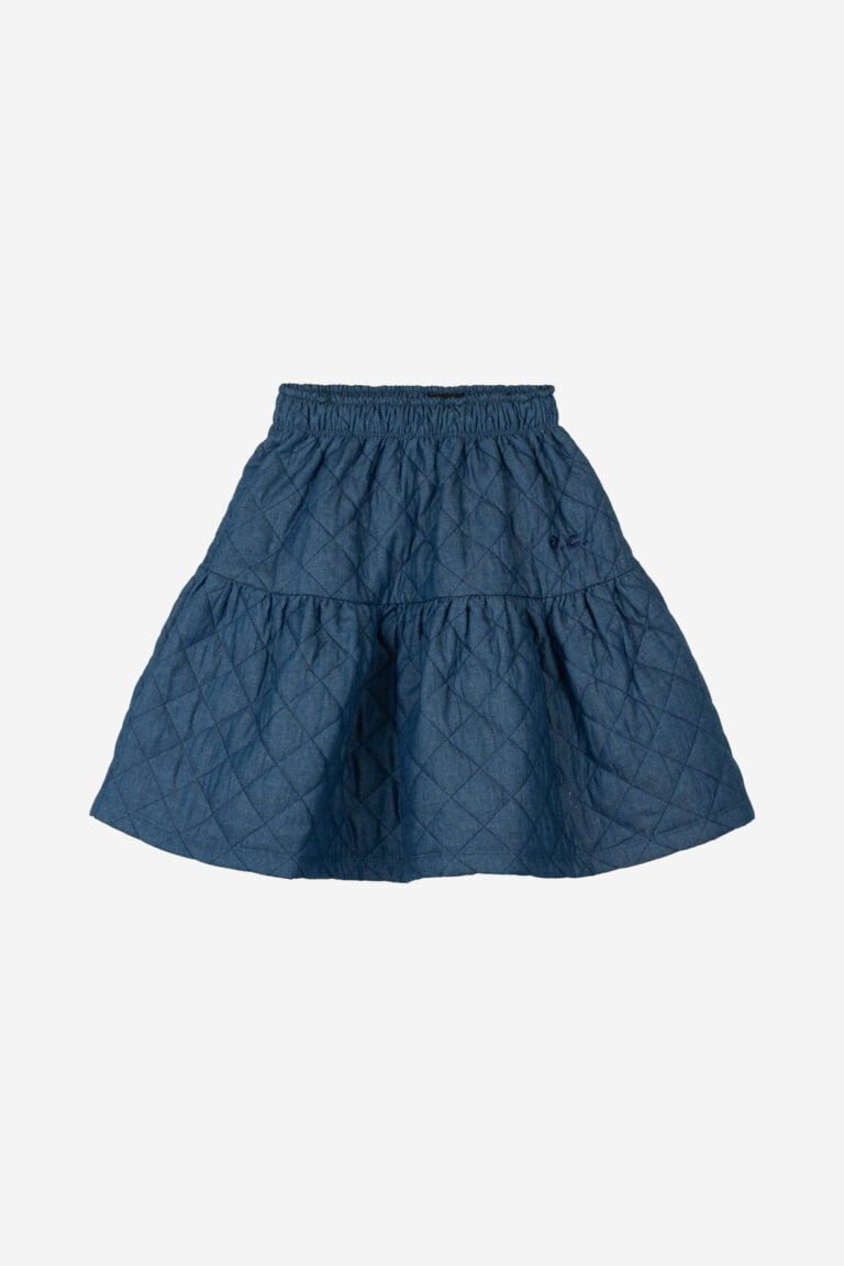 Quilted Denim Skirt